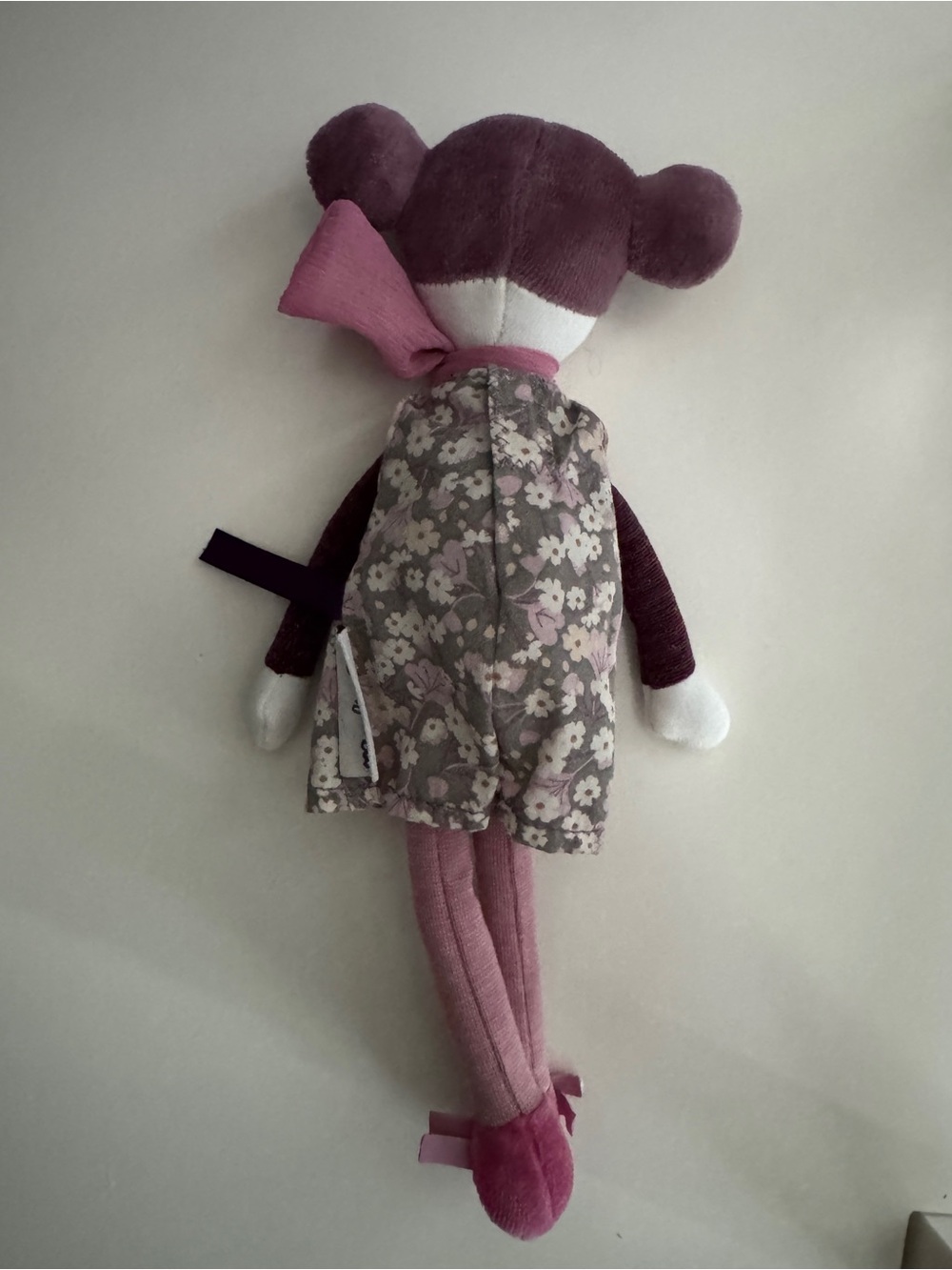 Moulin Roty Mademoiselle Eloise Plush Plum Pink Rag Doll French Cloth Toy - Picture 4 of 7